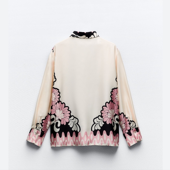 ❌️SOLD❌️ZARA SET FLORAL PRINT SHIRT AND STRAIGHT CUT PANTS SIZE S - Picture 12 of 12